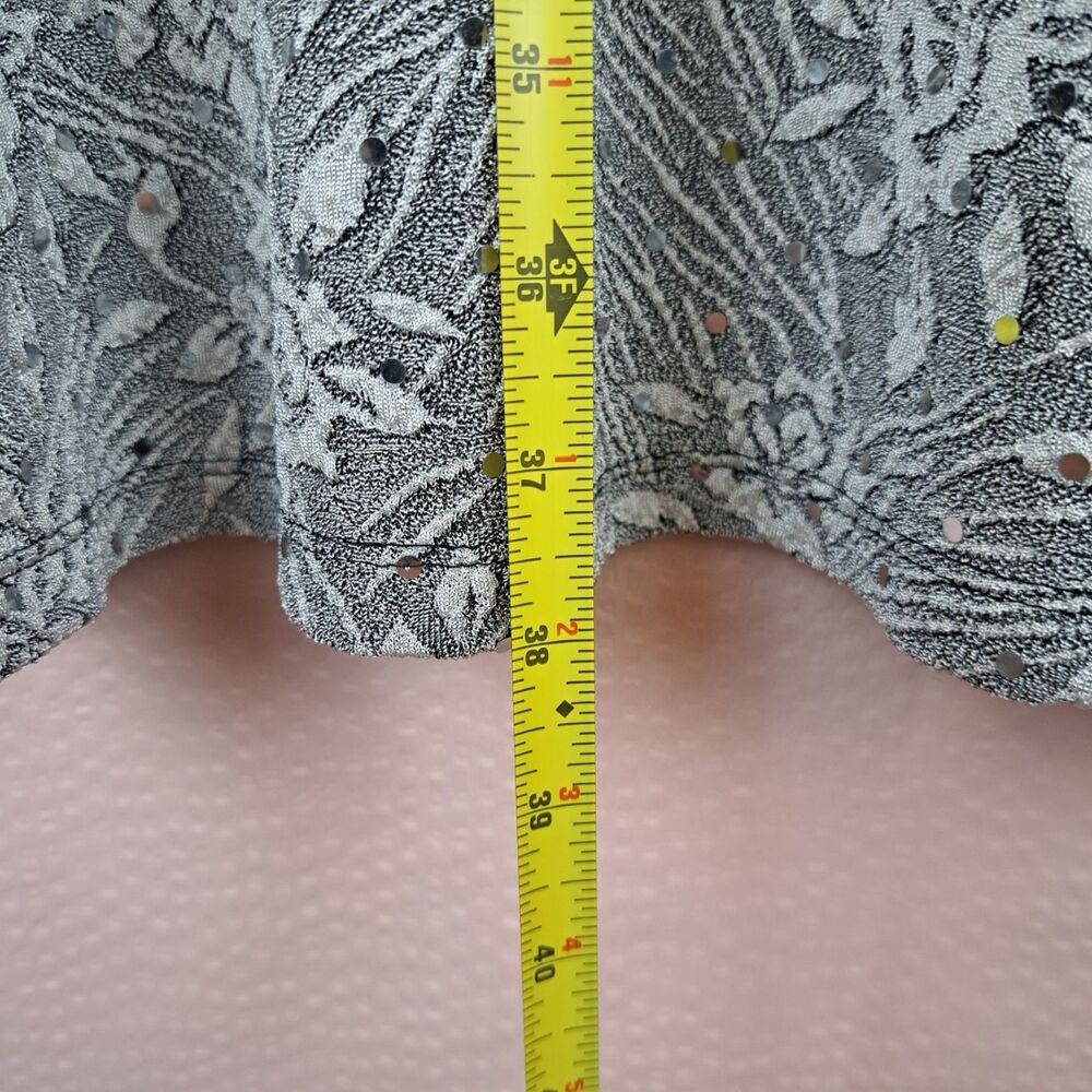 Connected Apparel Women Dress Sleeveless Stretch Size 12 With Sequins Sparkling - Picture 2 of 12